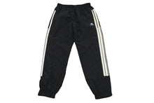 画像をギャラリービューアに読み込む, 極美品 BALENCIAGA バレンシアガ 22SS サイドライントラックパンツ ナイロン 681254 ブラック ホワイト サイズM 中古 53787