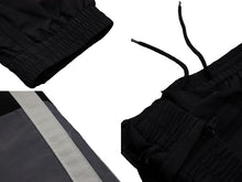 画像をギャラリービューアに読み込む, 極美品 BALENCIAGA バレンシアガ 22SS サイドライントラックパンツ ナイロン 681254 ブラック ホワイト サイズM 中古 53787