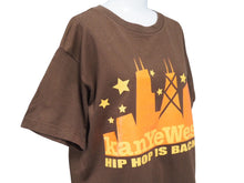画像をギャラリービューアに読み込む, 極美品 Kanye West カニエ ウェスト HIP HOP IS BACK 半袖Ｔシャツ 2004年 ヴィンテージ ブラウン スター クマ サイズM 中古 53809