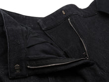 画像をギャラリービューアに読み込む, CHANEL シャネル デニムショートパンツ ココマーク P60803V46402 ベルト一体型 ブラック シルバー金具 サイズ36 美品 中古 53816