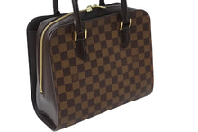 画像をギャラリービューアに読み込む, 新品同様 LOUIS VUITTON ルイ・ヴィトン ハンドバッグ トリアナ ダミエキャンバス N51150 ゴールド金具 中古 53825