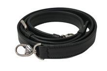 Load image into Gallery viewer, ChristianDior クリスチャンディオール ショルダーストラップ CDロゴ 替え用 レザー ブラック シルバー金具 美品 中古 53844