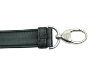 Load image into Gallery viewer, ChristianDior クリスチャンディオール ショルダーストラップ CDロゴ 替え用 レザー ブラック シルバー金具 美品 中古 53844