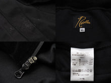 画像をギャラリービューアに読み込む, 極美品 Needles ニードルス ジャージ トラックジャケット サイズXL JO227 ベロア ブラック パープル 中古 53854