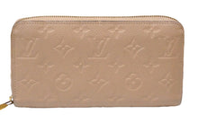 画像をギャラリービューアに読み込む, LOUISVUITTON ルイヴィトン ジッピーウォレット トゥルトレール モノグラムアンプラントレザー ベージュ 美品 中古 53857