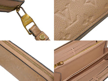 画像をギャラリービューアに読み込む, LOUISVUITTON ルイヴィトン ジッピーウォレット トゥルトレール モノグラムアンプラントレザー ベージュ 美品 中古 53857