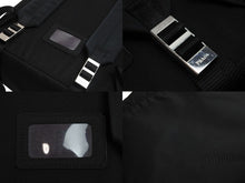 Load image into Gallery viewer, PRADA プラダ リュックサック デイパック トライアングルロゴ V136 ナイロン ブラック シルバー金具 美品 中古 53883