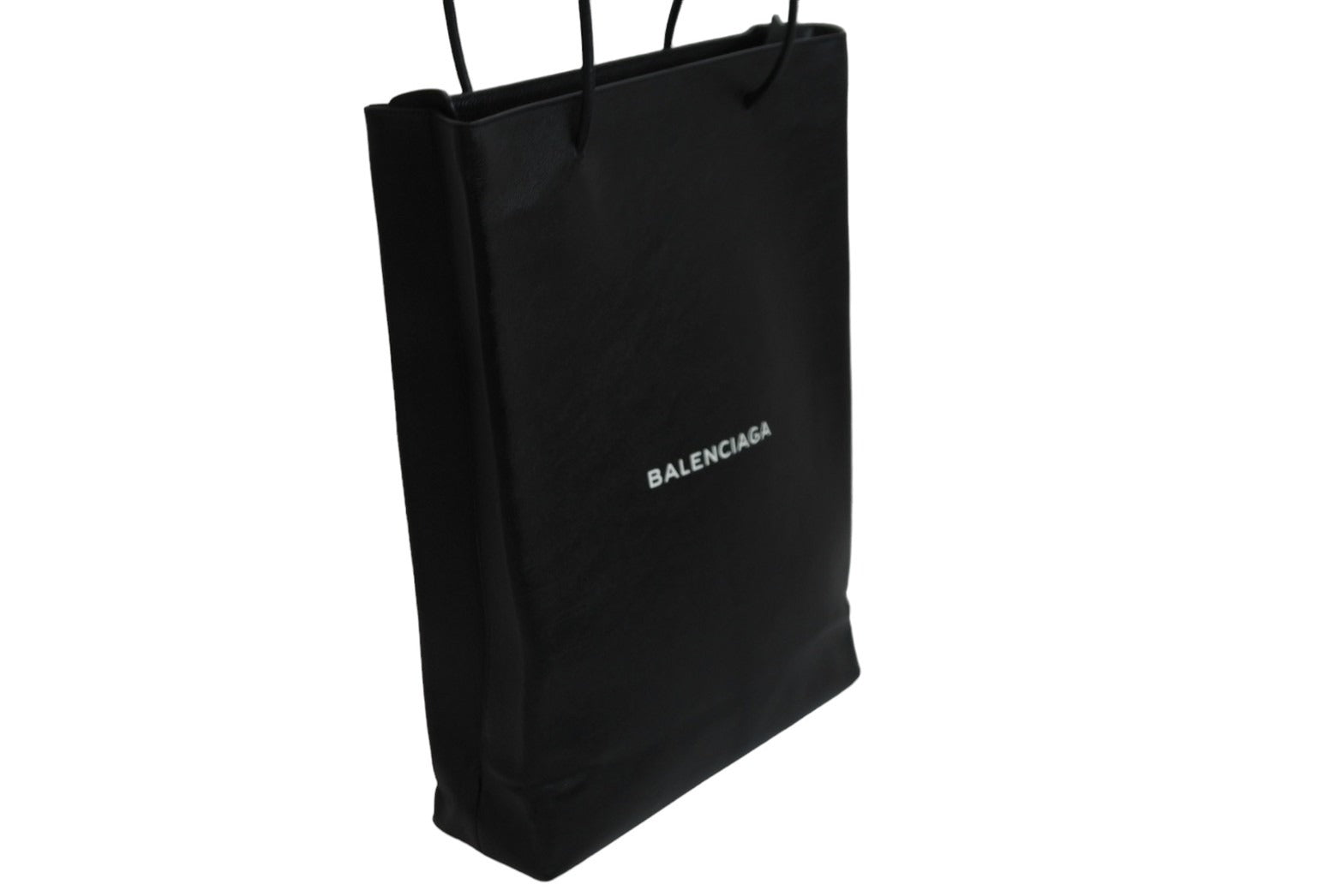 BALENCIAGA バレンシアガ トートバッグ ノースサウス ショッピングバッグM 482545 ブラック シルバー金具 美品 中古 53944 –  Casanova Vintage