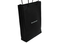 画像をギャラリービューアに読み込む, BALENCIAGA バレンシアガ トートバッグ ノースサウス ショッピングバッグM 482545 ブラック シルバー金具 美品 中古 53944