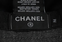 画像をギャラリービューアに読み込む, CHANEL シャネル ハット 帽子 22SS ロゴストーン デニム バケットハット ブラック ブラック サイズM 美品 中古 53958