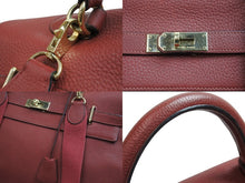 Load image into Gallery viewer, HERMES エルメス ケリー50 トゴ 2way バック トゴ ルージュアッシュ ゴールド金具 □J刻印 ハンドバッグ 中古 53966