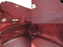 Load image into Gallery viewer, HERMES エルメス ケリー50 トゴ 2way バック トゴ ルージュアッシュ ゴールド金具 □J刻印 ハンドバッグ 中古 53966