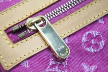 画像をギャラリービューアに読み込む, LOUIS VUITTON ルイヴィトン バギーGM ショルダーバッグ M95212 FL0020 モノグラムデニム ピンク ブラウン 美品 中古 53969
