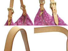 画像をギャラリービューアに読み込む, LOUIS VUITTON ルイヴィトン バギーGM ショルダーバッグ M95212 FL0020 モノグラムデニム ピンク ブラウン 美品 中古 53969