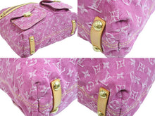 画像をギャラリービューアに読み込む, LOUIS VUITTON ルイヴィトン バギーGM ショルダーバッグ M95212 FL0020 モノグラムデニム ピンク ブラウン 美品 中古 53969