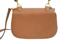 画像をギャラリービューアに読み込む, GUCCI グッチ バンブー 2WAYバッグ ハンドバッグ ショルダーバッグ 000 1951 0633 レザー ブラウン ゴールド金具 美品 中古 54066