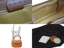 画像をギャラリービューアに読み込む, GUCCI グッチ バンブー 2WAYバッグ ハンドバッグ ショルダーバッグ 000 1951 0633 レザー ブラウン ゴールド金具 美品 中古 54066