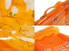 Load image into Gallery viewer, HERMES エルメス ハンドバッグ ビニールケリー クリアオレンジ ゴールド金具 ターンロック 1998年製 美品 中古 54109