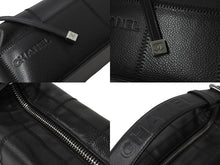 画像をギャラリービューアに読み込む, CHANEL シャネル ハンドバッグ キャビアスキン チョコバー 8番台 2003年 ブラック シルバー金具 美品 中古 54123