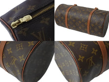 画像をギャラリービューアに読み込む, LOUIS VUITTON ルイヴィトン パピヨン30 ショルダーバッグ M51365 モノグラム ブラウン ゴールド金具 美品 中古 54128