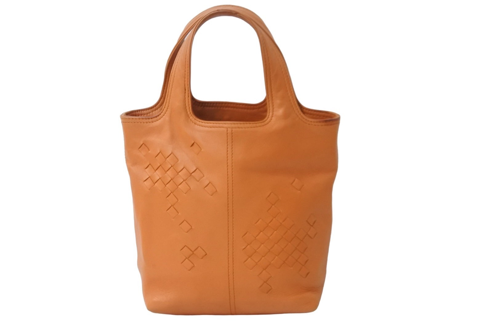 BOTTEGAVENETA ボッテガヴェネタ ハンドバッグ イントレチャート 143393V00557503 ブラウン レザー 美品 中古 54144  – Casanova Vintage