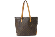 画像をギャラリービューアに読み込む, LOUIS VUITTON ルイヴィトン トートバッグ M51151 カバ メゾ ブラウン PVC レザー ゴールド金具 良品 中古 54146