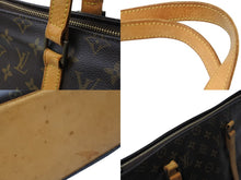 画像をギャラリービューアに読み込む, LOUIS VUITTON ルイヴィトン トートバッグ M51151 カバ メゾ ブラウン PVC レザー ゴールド金具 良品 中古 54146