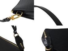 画像をギャラリービューアに読み込む, 極美品 LOUIS VUITTON ルイ・ヴィトン ハンドバッグ ポシェット・アクセソワール エピ M52942 ブラック ゴールド金具 中古 54152