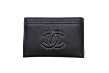画像をギャラリービューアに読み込む, 極美品 CHANEL シャネル ココマーク パスケース カードケース 23番台 キャビアスキン ブラック ホワイト 中古 54169