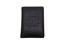 画像をギャラリービューアに読み込む, CHANEL シャネル カードケース 名刺入れ ココマーク ブラック キャビアスキン 8番台 2003年 美品 中古 54175