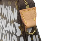 画像をギャラリービューアに読み込む, 新品同様 LOUIS VUITTON ルイヴィトン ハンドバッグ M92192 グラフィティ ポシェット アクセソワール ゴールド金具 中古 54183