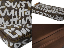 画像をギャラリービューアに読み込む, 新品同様 LOUIS VUITTON ルイヴィトン ハンドバッグ M92192 グラフィティ ポシェット アクセソワール ゴールド金具 中古 54183
