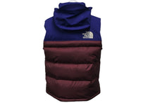 画像をギャラリービューアに読み込む, 新品同様 GUCCI グッチ ダウンベスト THE NORTH FACEコラボ サイズS ブルー パープル 663762 XAADU 中古 54197