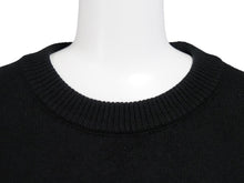 画像をギャラリービューアに読み込む, ami alexandre mattiussi アミアレクサンドレマチウシ ニット・セーター クルーネックセーター ブラック サイズM 美品 中古 54207