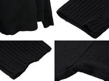 画像をギャラリービューアに読み込む, ami alexandre mattiussi アミアレクサンドレマチウシ ニット・セーター クルーネックセーター ブラック サイズM 美品 中古 54207