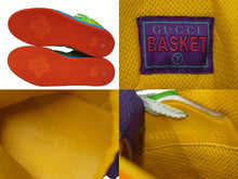画像をギャラリービューアに読み込む, 極美品 GUCCI グッチ スニーカー バスケット ハイカット ヴィンテージ加工 661310 22SS ホワイト マルチカラー サイズ7 中古 54220