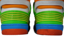 画像をギャラリービューアに読み込む, 極美品 GUCCI グッチ スニーカー バスケット ハイカット ヴィンテージ加工 661310 22SS ホワイト マルチカラー サイズ7 中古 54220