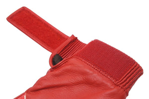 LOUIS VUITTON × Supreme ルイヴィトン × シュプリーム モノグラムレザーグローブ レッド 手袋 MP1893 8サイズ 美品 中古 54223