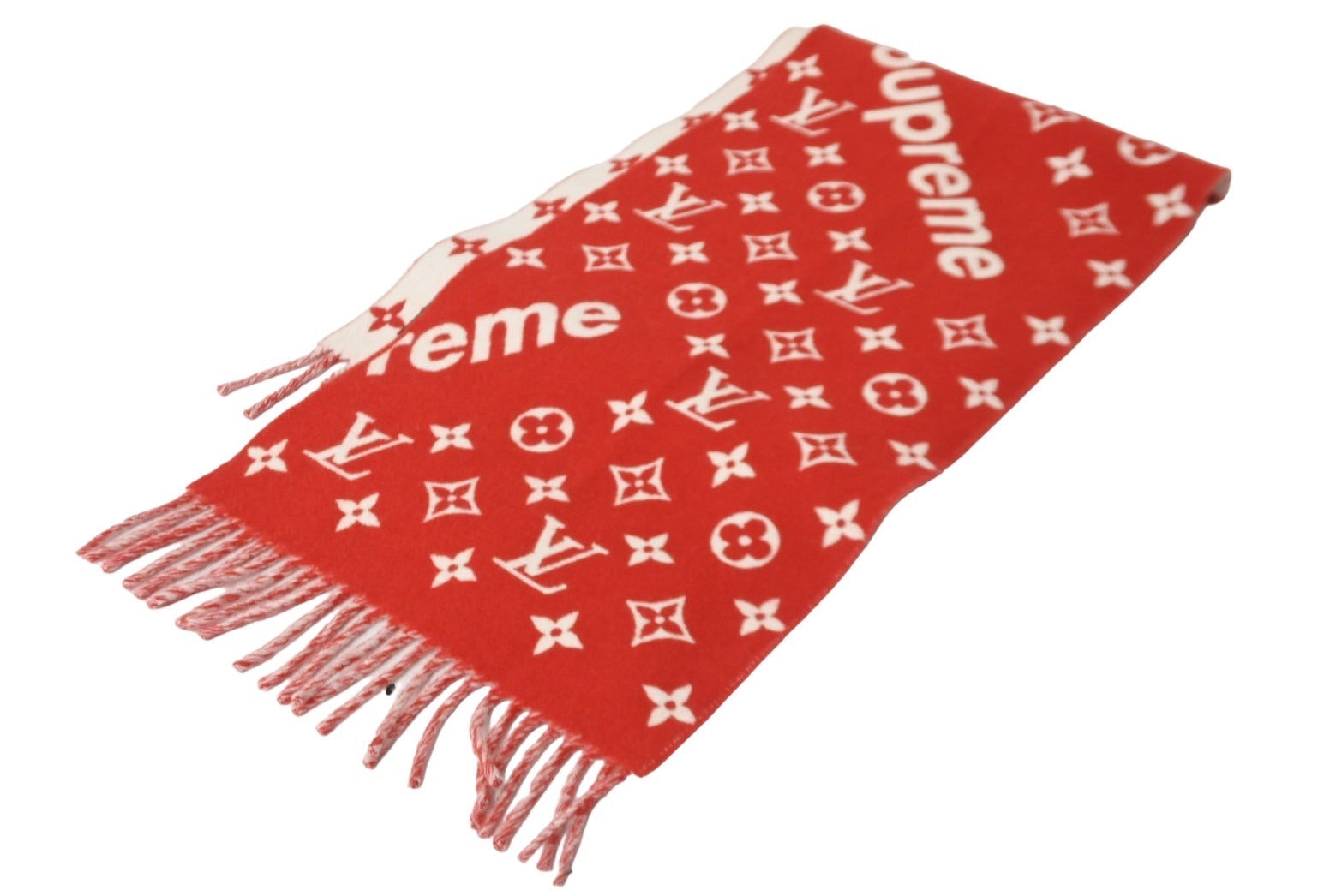 極美品 LOUIS VUITTON ルイ・ヴィトン スカーフ Supremeコラボ