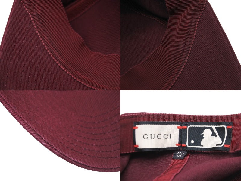 GUCCI グッチ NY YANKEES ニューヨークヤンキース キャップ 538565