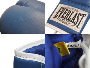 Supreme シュプリーム EVERLAST エバーラスト 手袋 ボクシンググローブ 08AW レザー ブルー 美品 中古 54240