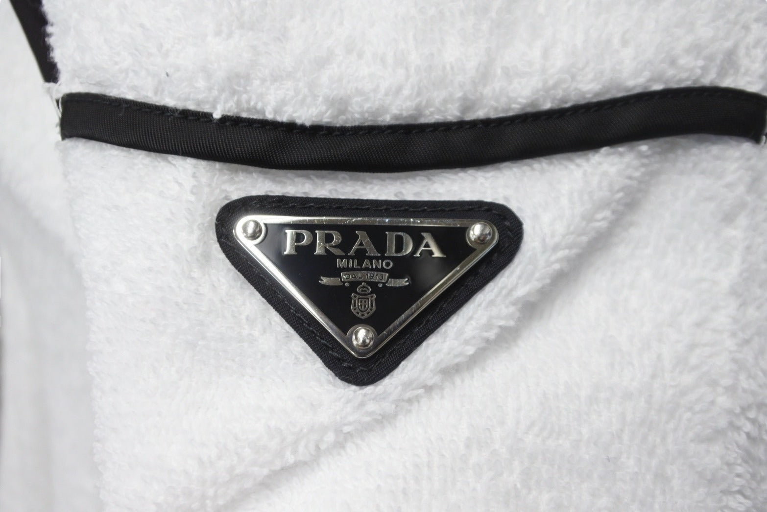 PRADA プラダ 半袖シャツ コットンテリー ボウリングシャツ ホワイト ...