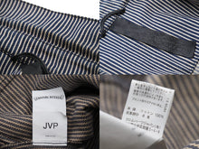 画像をギャラリービューアに読み込む, CHROME HEARTS クロムハーツ ジャケット ワークジャケット ヒッコリーストライプ ネイビー ホワイト コットン XL 美品 中古 54258