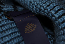 画像をギャラリービューアに読み込む, 極美品 LOUIS VUITTON ルイ・ヴィトン ニットキャップ ビーニー・トリコーン リブ フラワー M78238 ウール ブルー 中古 54262