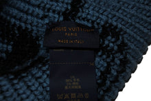 画像をギャラリービューアに読み込む, 極美品 LOUIS VUITTON ルイ・ヴィトン ニットキャップ ビーニー・トリコーン リブ フラワー M78238 ウール ブルー 中古 54262