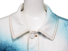 画像をギャラリービューアに読み込む, LouisVuitton ルイヴィトン 23SS スプレーデニムジャケット RM231M U14 HOA10W コットン ホワイト ブルー 46 美品 中古 54264