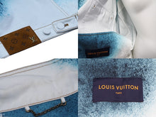 画像をギャラリービューアに読み込む, LouisVuitton ルイヴィトン 23SS スプレーデニムジャケット RM231M U14 HOA10W コットン ホワイト ブルー 46 美品 中古 54264