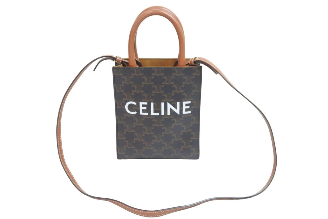 CELINE セリーヌ ミニ バーティカルカバ トリオンフ 2WAY ショルダー