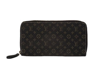 画像をギャラリービューアに読み込む, LOUIS VUITTON ルイヴィトン 長財布 M63009 ジッピーウォレット ブラウン モノグラムイディール ゴールド金具 美品 中古 54289
