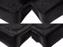 画像をギャラリービューアに読み込む, CHANEL シャネル ミニマトラッセ ショルダーバッグ 5番台 ココマーク ラムスキン ブラック ゴールド 美品 中古 54293